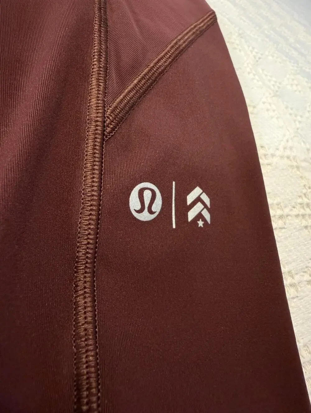 Lululemon Mesh Panel High Rise Leggings Brown Size 4 Yoga Workout